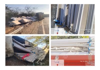 Damaged Stock of Sheetrock Plasterboard